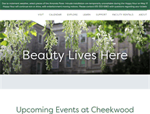 Tablet Screenshot of cheekwood.org